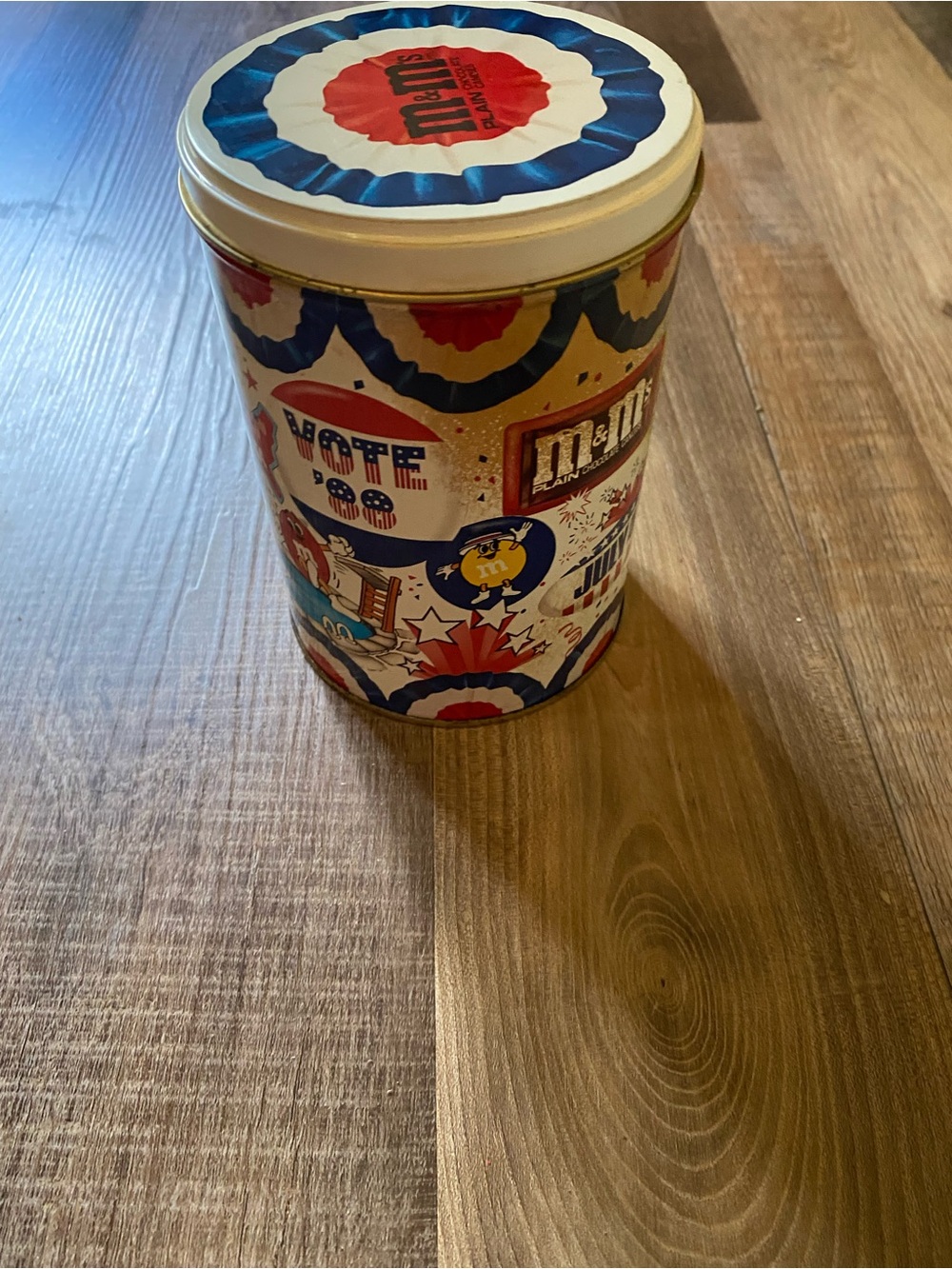 M&M'S Red White Blue Patriotic Collectible Tin
